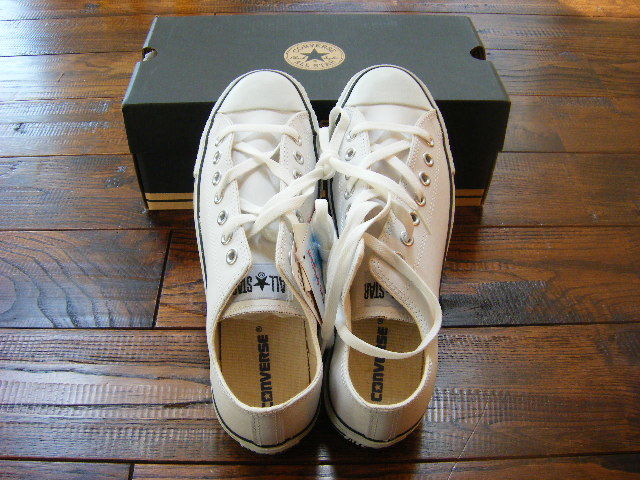 ★28cm★CONVERSE/コンバース★LEATHER ALL STAR OX★11552 WHITE★新品未使用品 箱付★コンバース オールスター レザー 白 ホワイト_画像8