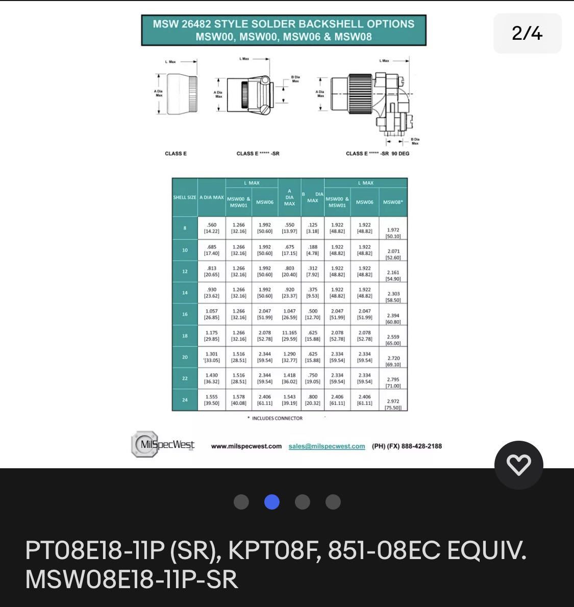 初売り】 PT08E18-11P コネクター未使用 MSW08E18-11P-SR 851-08EC
