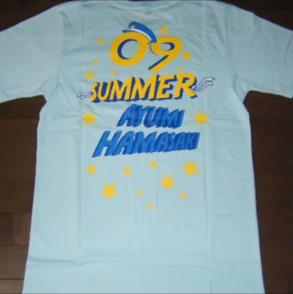 浜崎あゆみ 09'a-nation Tシャツ Aロゴ サマー SUMMER トップス ライブグッズ スカイブルー 水色 新品未開封