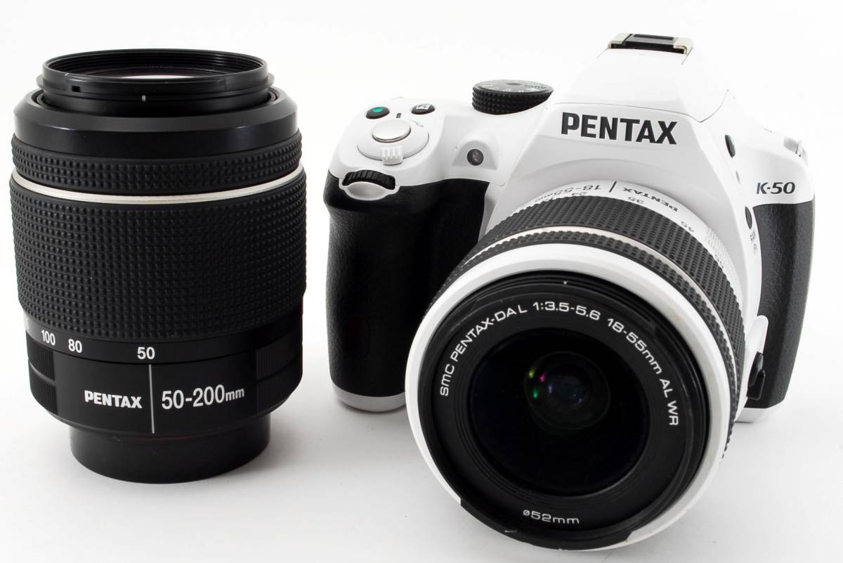 ホワイト ヤフオク! 1628万画素 18-55mm WR/55-200mm WR... - Pentax K