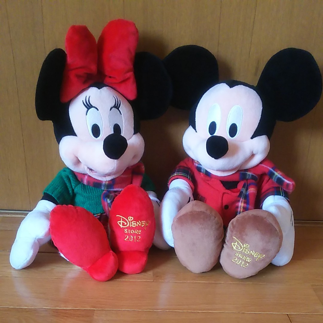 ミッキー ミニー ペア ぬいぐるみ 2012 ディズニーストア ミッキー ミニー ペア ぬいぐるみ 2012 ディズニーストア