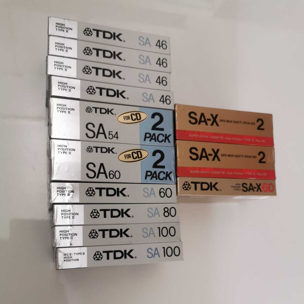 カセットテープ TDK SAシリーズ 17本セット 46分 SA-46G 54分 SA-54G