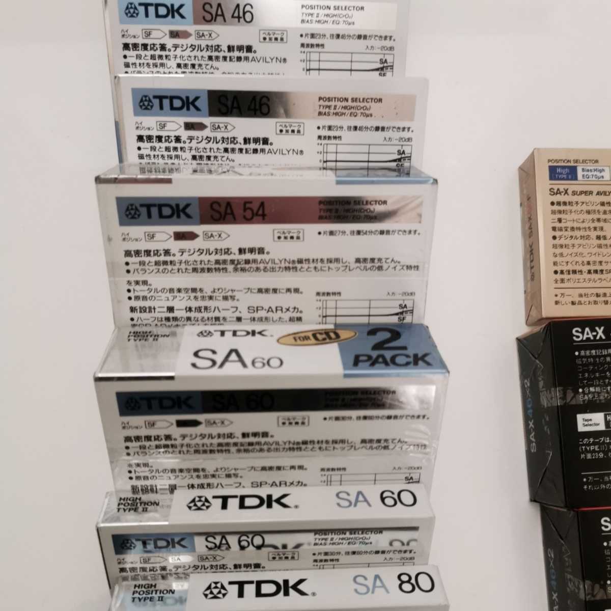 カセットテープ TDK SAシリーズ 17本セット 46分 SA-46G 54分 SA-54G