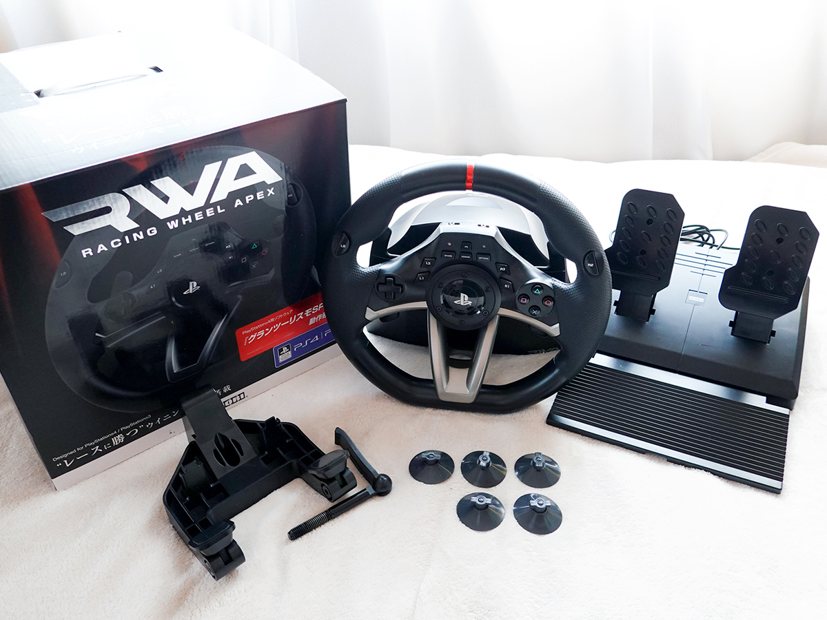 【送料無料】HORI RACING WHEEL APEX PS4 PS5 グランツーリスモ7対応 振動機能付きハンドルコントローラー ホリ