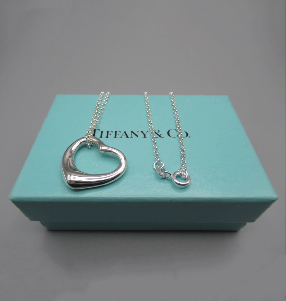 TIFFANY&CO ティファニー SV925 オープンハート ペンダント ネックレス