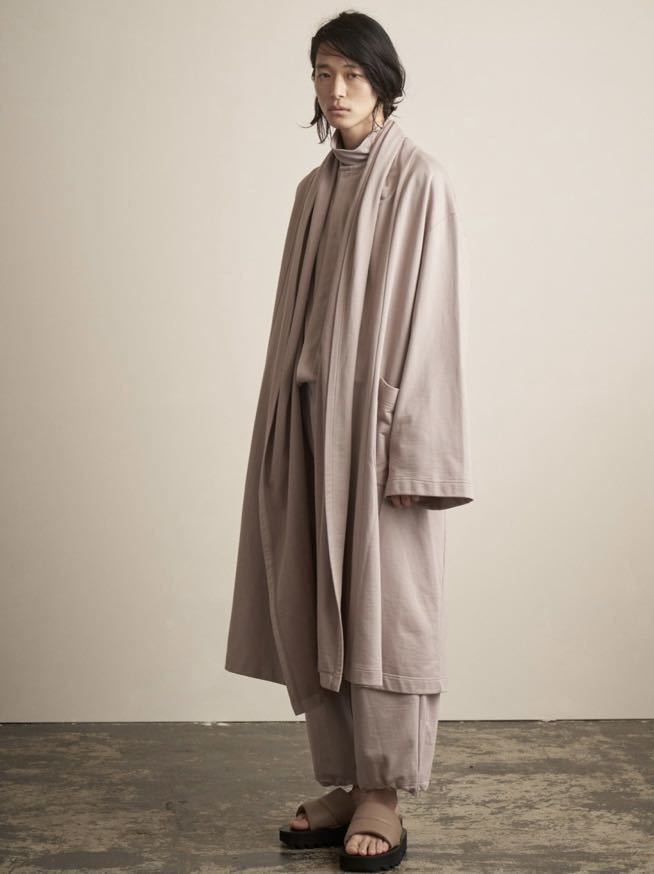 即完売品！　美品　送料込　トローヴ　TROVE 和ローブ　warobe / GOWN COAT / GRAY BEIGE ロングカーディガン グレーベージュ　サイズ1_画像5