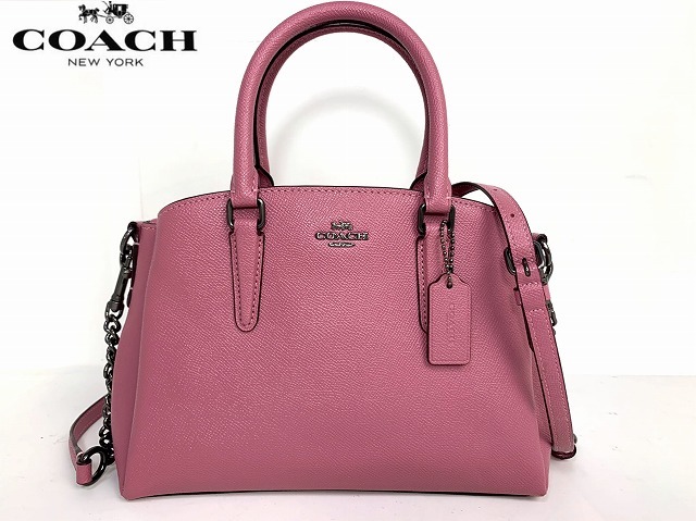  beautiful goods * free shipping * Coach COACH Cross g lane leather 2WAY shoulder bag handbag 