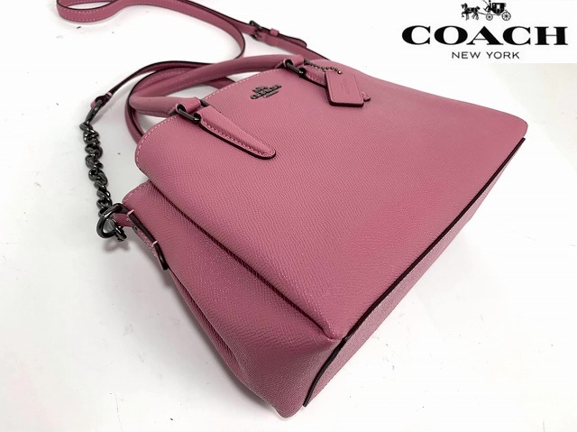 美品 送料無料 コーチ COACH クロスグレーン レザー 2WAY 美品 送料無料 コーチ COACH クロスグレーン レザー 2WAY