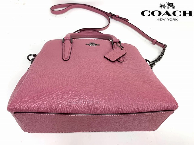  beautiful goods * free shipping * Coach COACH Cross g lane leather 2WAY shoulder bag handbag 