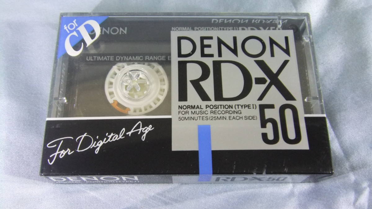 未使用未開封 DENON RD-X 50 デノン 素敵な ノーマル カセットテープ 50分 好評 ポジション