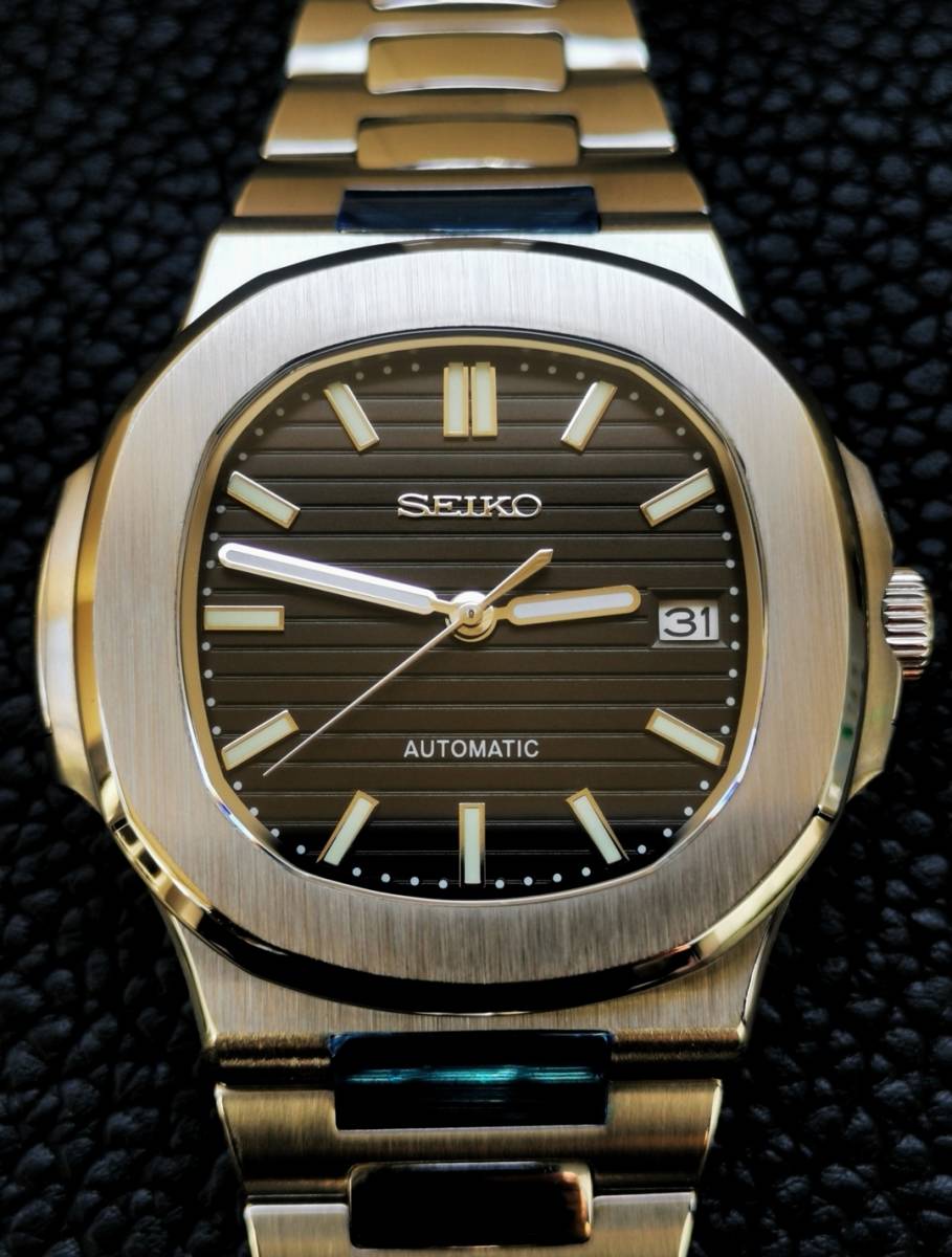 1円~ SEIKO カスタム ノーチラス MOD ダイバーズ セイコー 自動巻 手