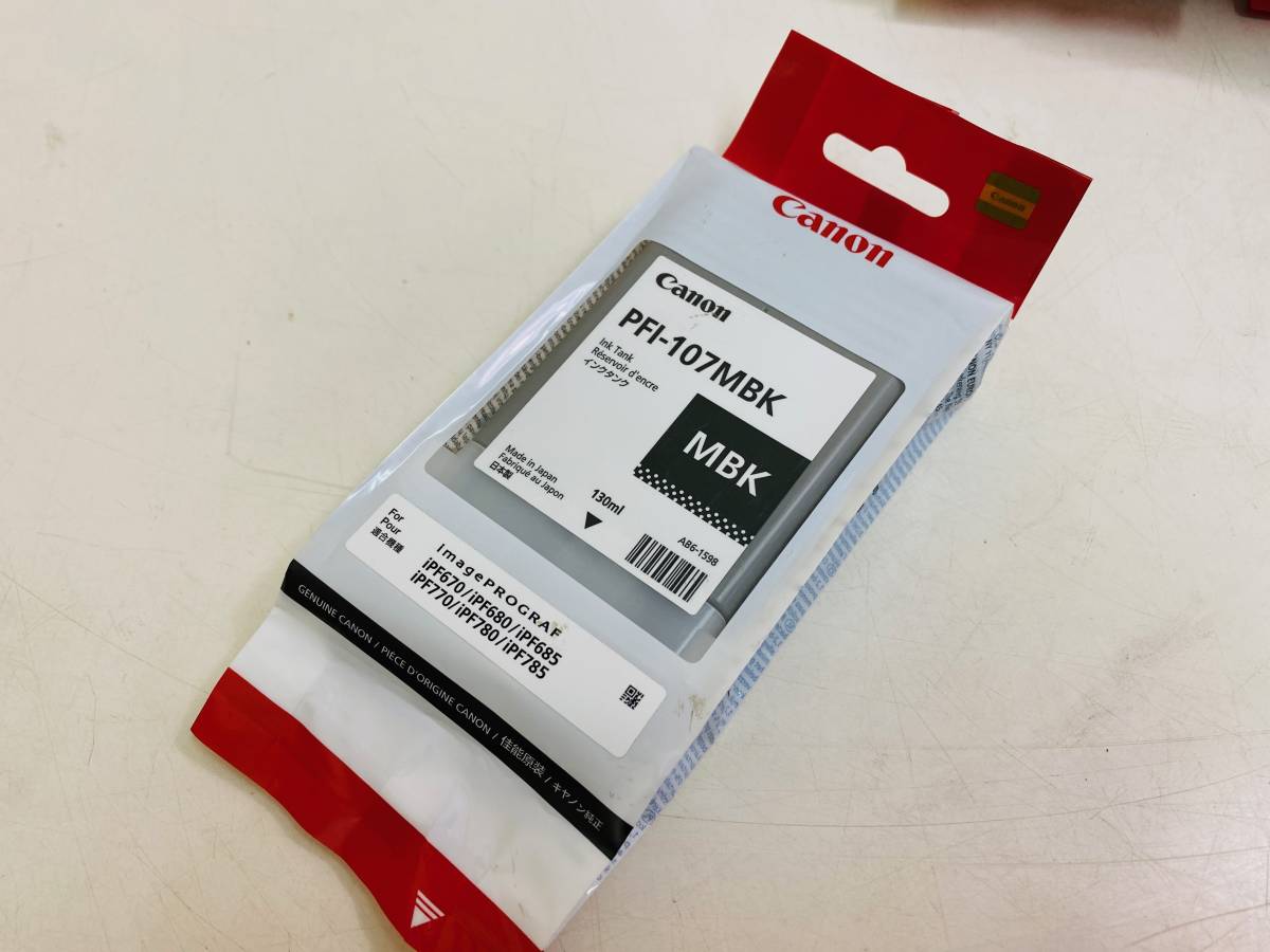 未使用品】Canon/キャノン 純正インクタンク PFI-107 MBK/BK/Y/C/M 5色