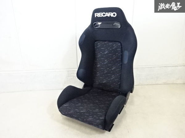 ☆美品 RECARO セミバケットシート SR-3 ブルー/ブラック セミバケ-