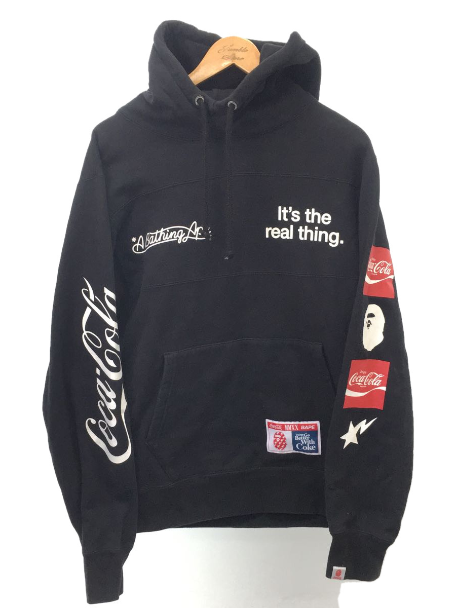 A BATHING APE◇×Coca・Cola/パーカー/L/コットン/BLK kayanhome.com