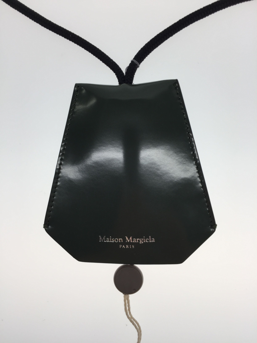 本物品質の Maison Margiela◆2020年MODEL/クロシェット/レザーキーチェーン/レザー牛革/モスグリーン/S55UA0025 その他