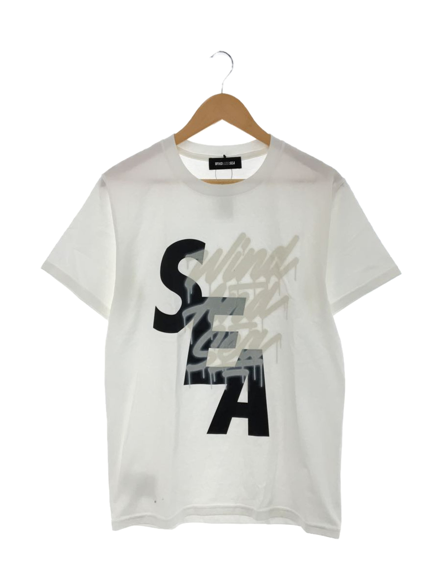 WIND AND SEA◇Tシャツ/コットン/WHT/its a living ic.sch.id