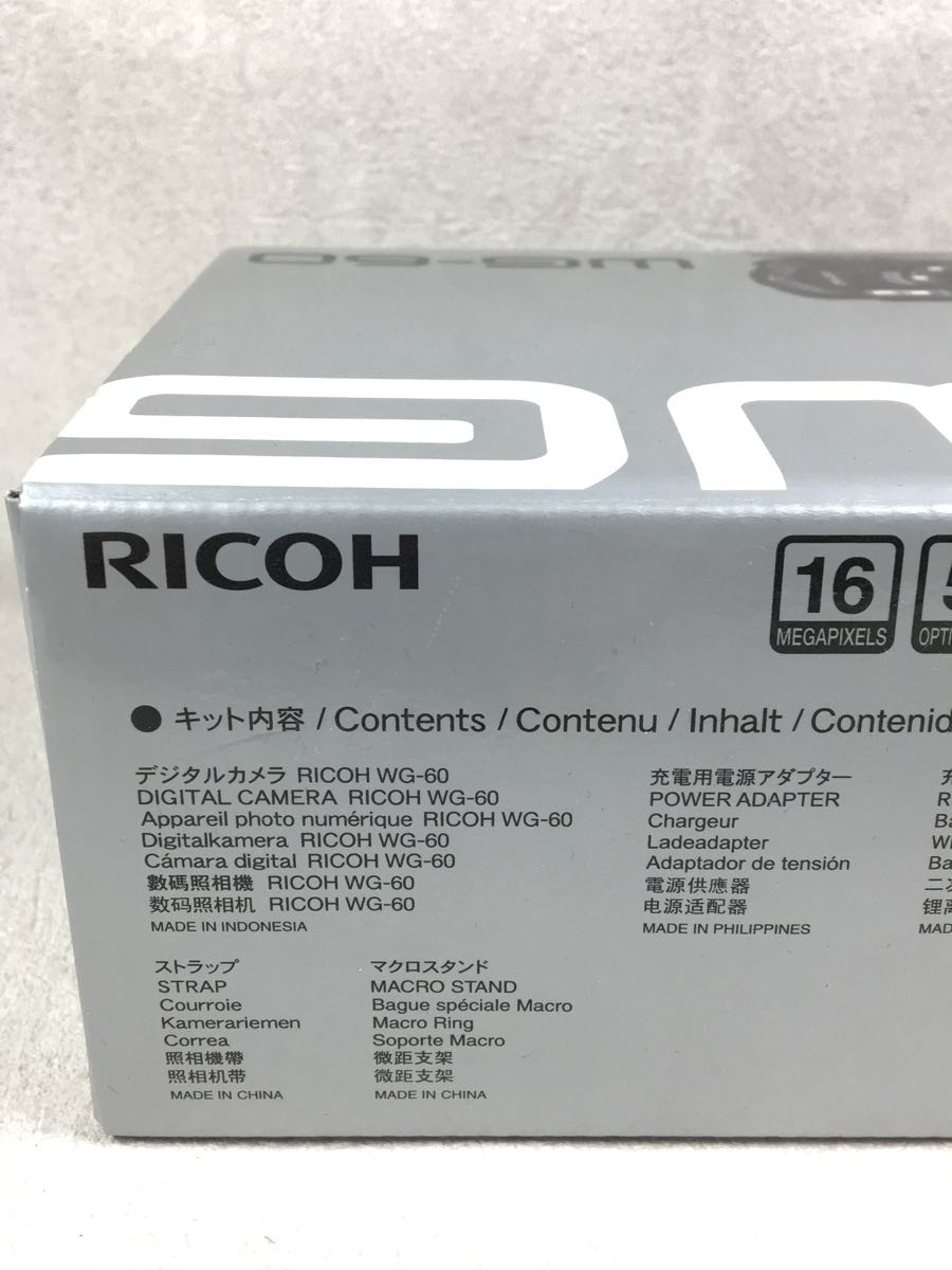 大人気新作 未使用 未開封品 RICOH WG-60 レッド 本格防水デジタル