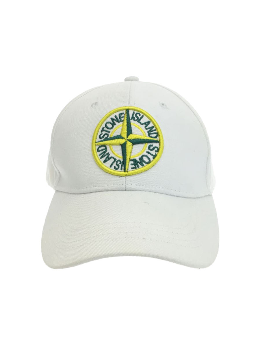 STONE ISLAND◆キャッFREE/キャンバホワイト 野球帽