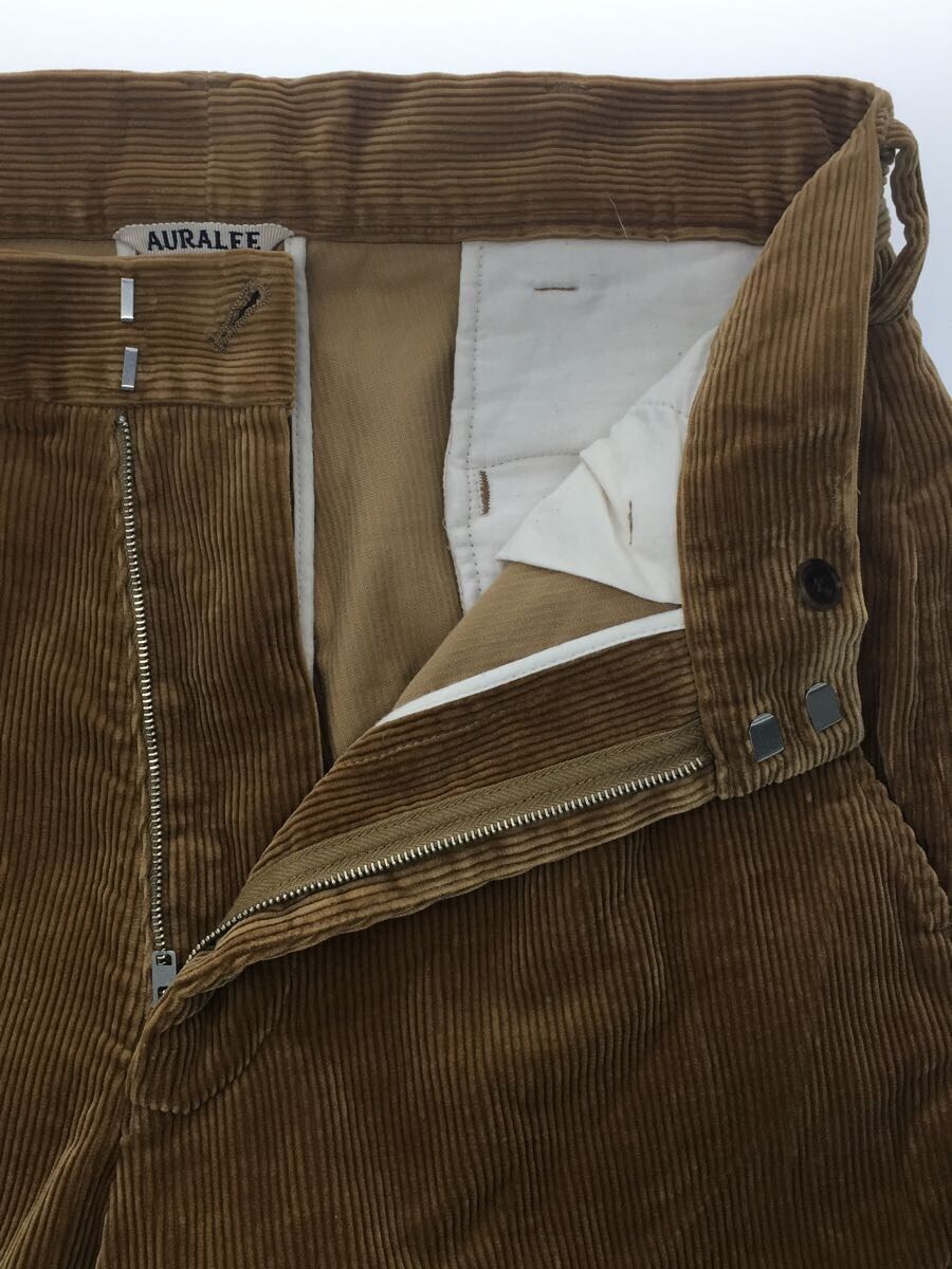 AURALEE◇17SS/WASHED CORDUROY WIDE SLACKS/3/コーデュロイ/キャメル