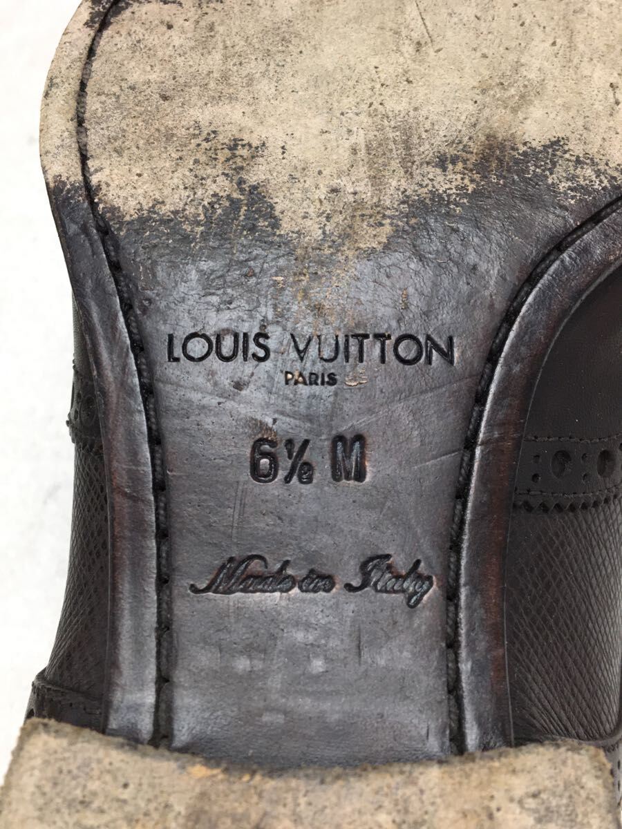 LOUIS VUITTON◇ドレスシューズ/UK6.5/ブラウン/ウィングチップ/保存袋