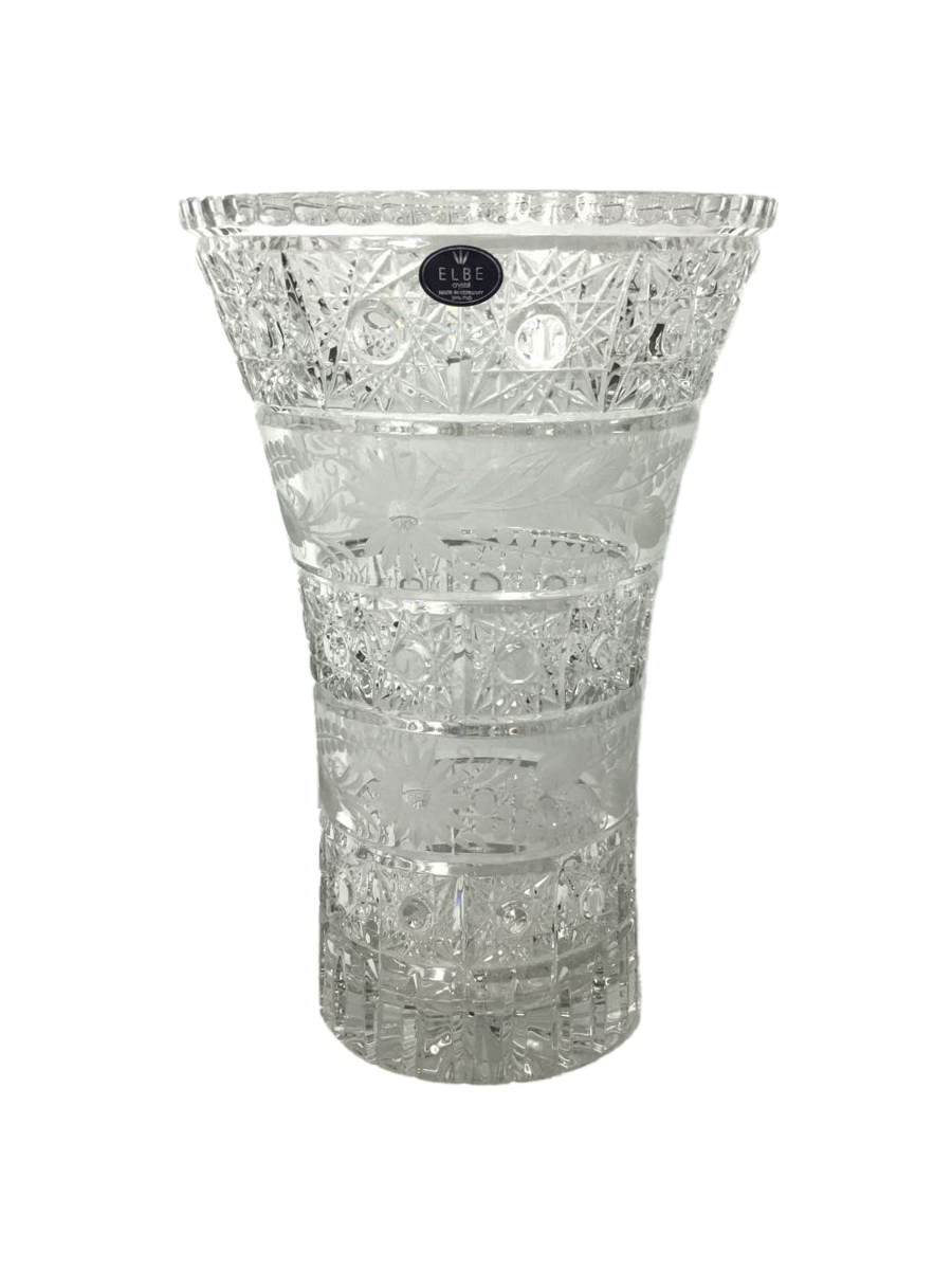HOT国産】 ヤフオク! - ELBE CRYSTAL 花器 エルベ マドライン 色被せク
