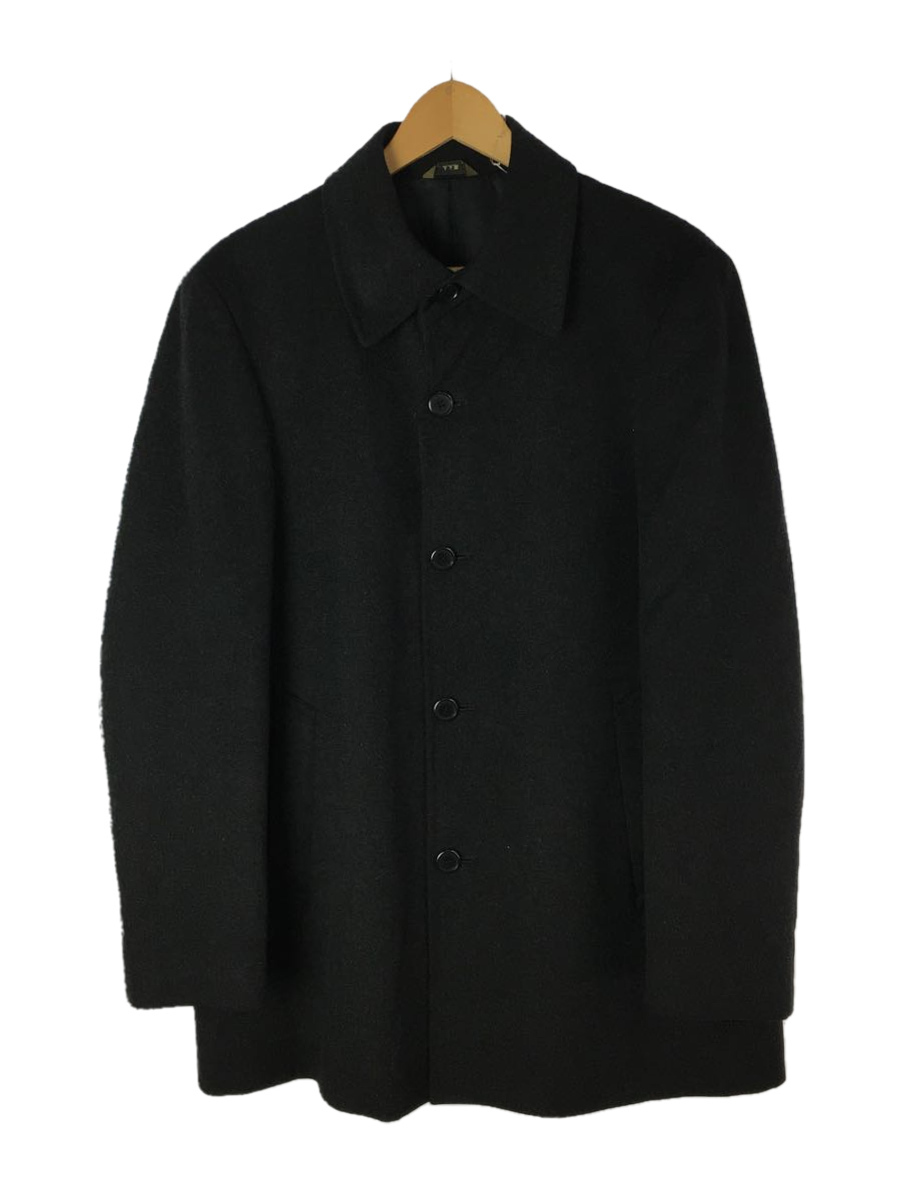 yohji yamamoto A.A.R◇ステンカラーコート/M/カシミア/ブラック ic.sch.id