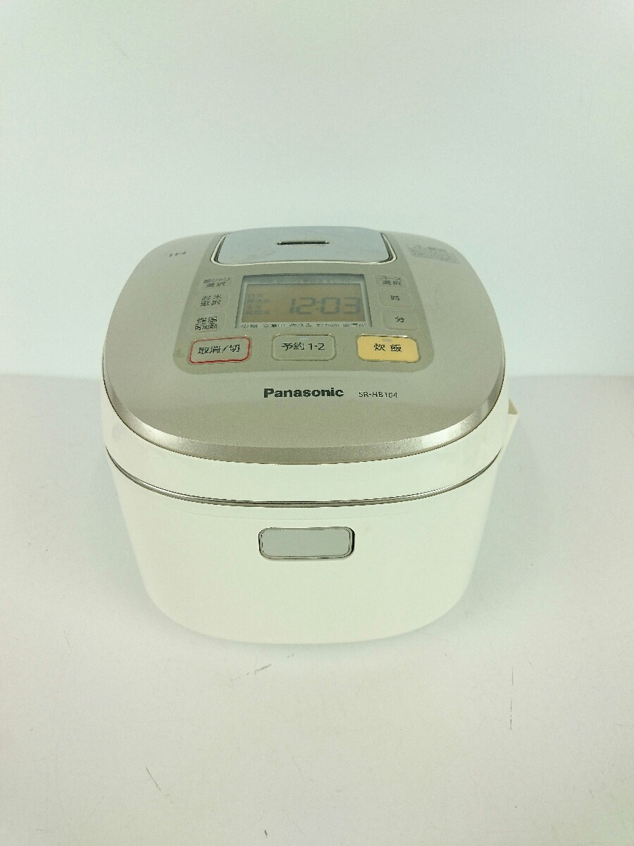 競売 Panasonic◆炊飯器 SR-HB104-W [ホワイト] IH