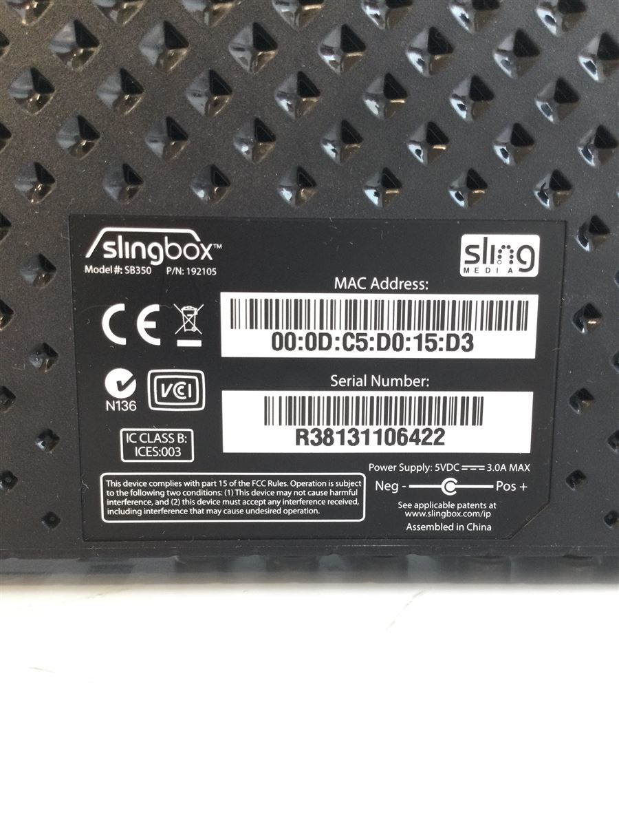 イーフロンティア◇その他ネットワーク機器 Slingbox 350 HDMI SET SMSBX1H121