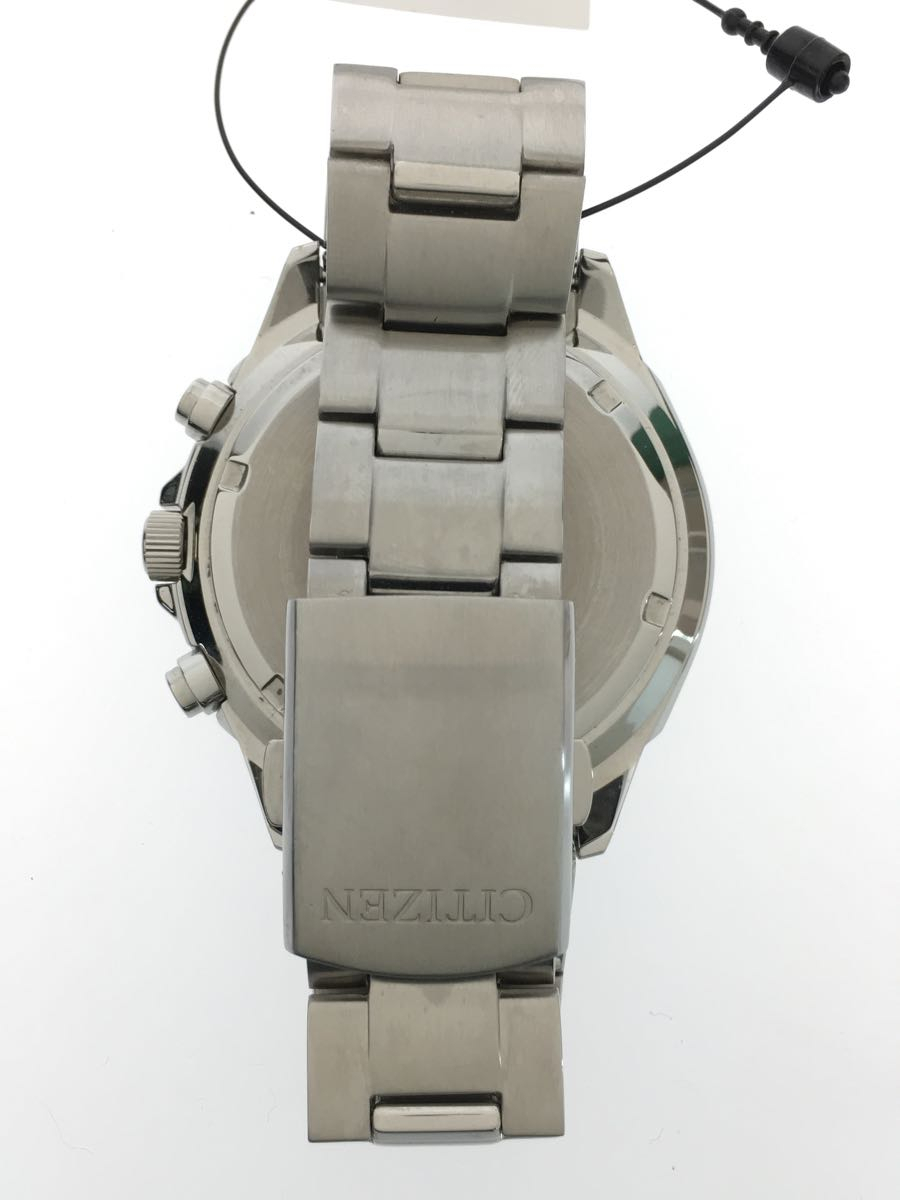 CITIZEN◇eco-drive Chro/ソーラー腕時計/アナログ/ステンレス/BLK