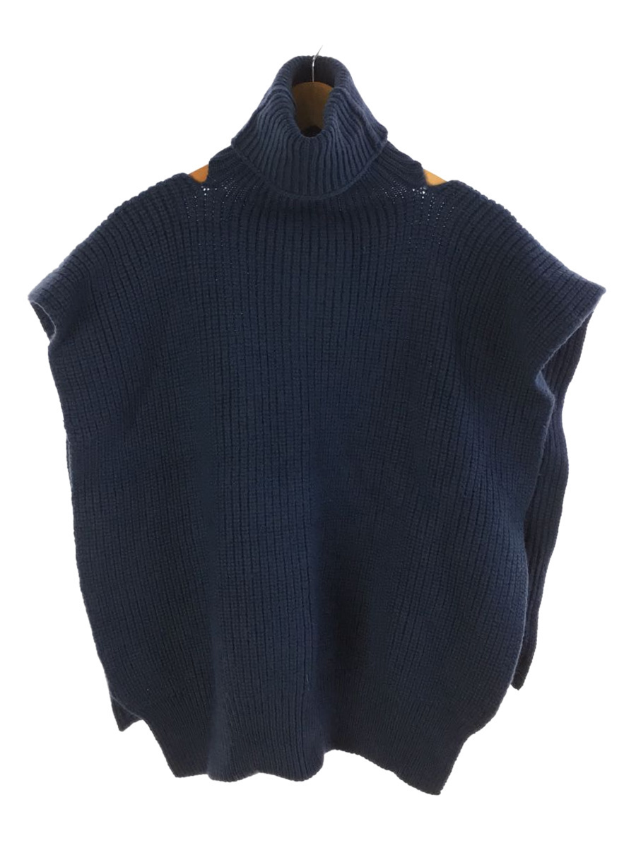 RAF SIMONS◇18AW/DRUGS/パッチタートルネックニット/one/ウール/BLU