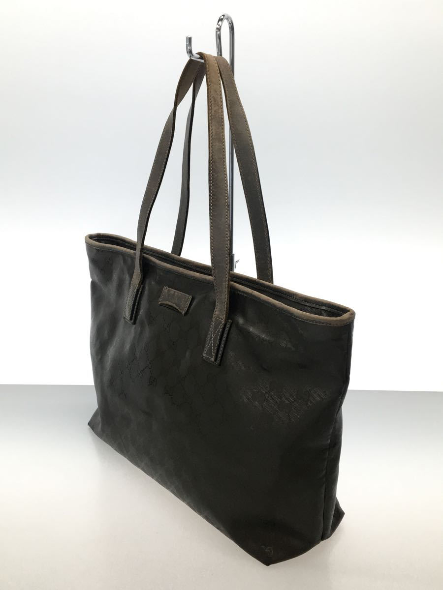 GUCCI◇トートバッグ_GGインプリメ/PVC/全体的にスレ有/GGロゴ