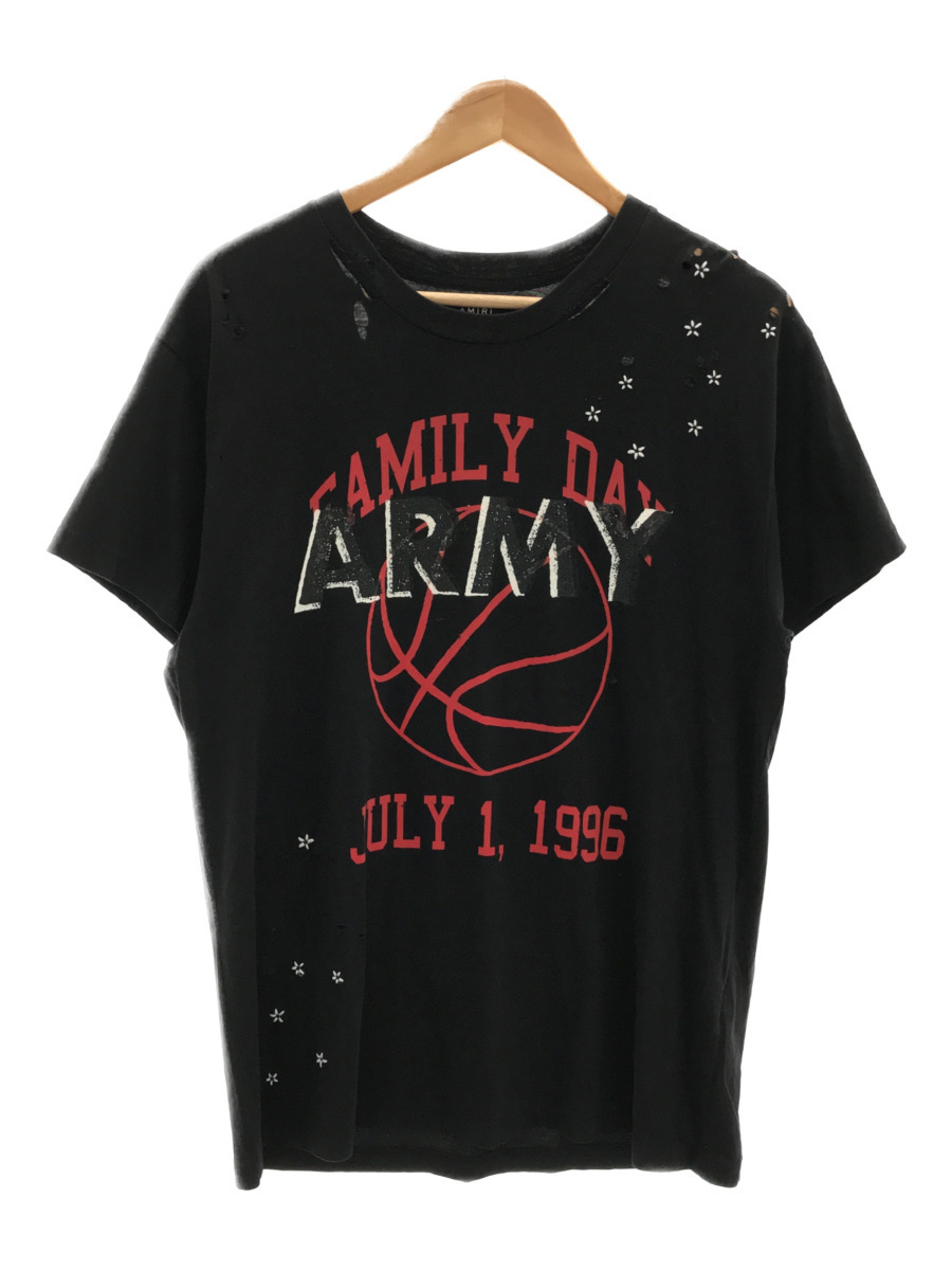 AMIRI◇Tシャツ/XS/コットン/BLK/無地 ic.sch.id