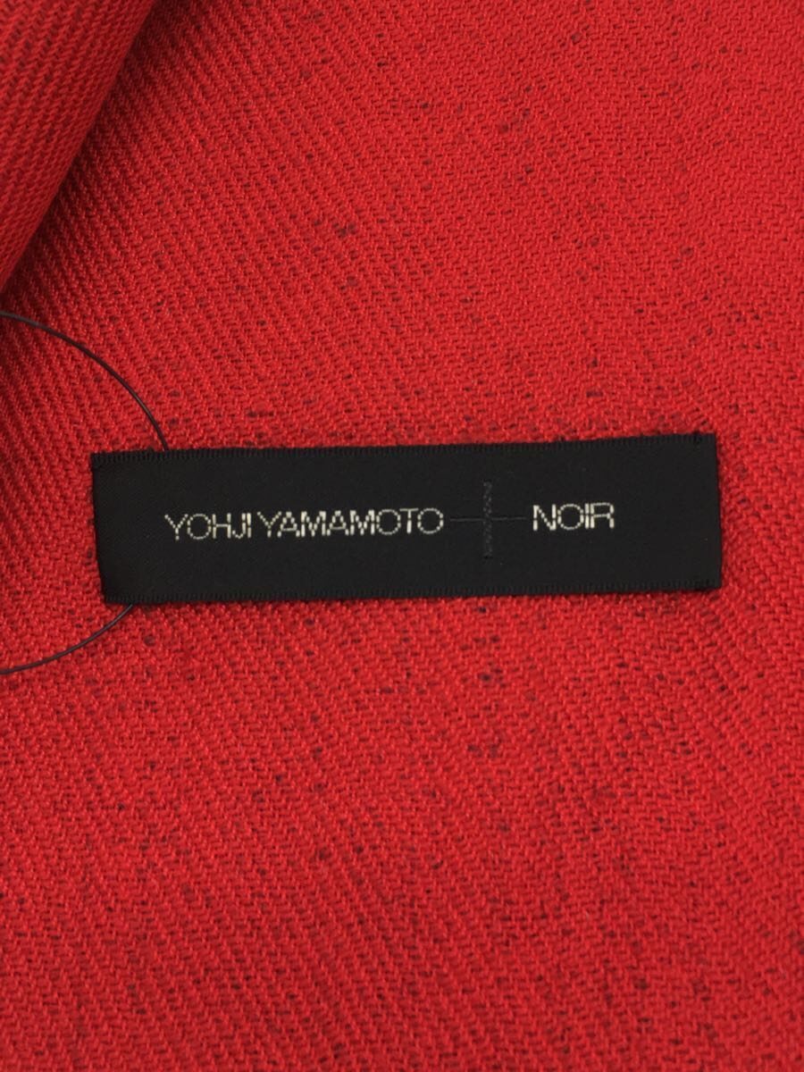 yohji yamamoto POUR HOMME◇ストール/-/RED/無地/バイカラー 