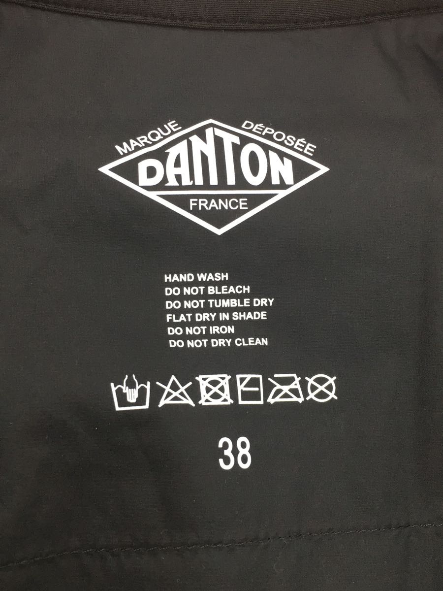 DANTON◇ナイロンジャケット/38/ナイロン/BLK