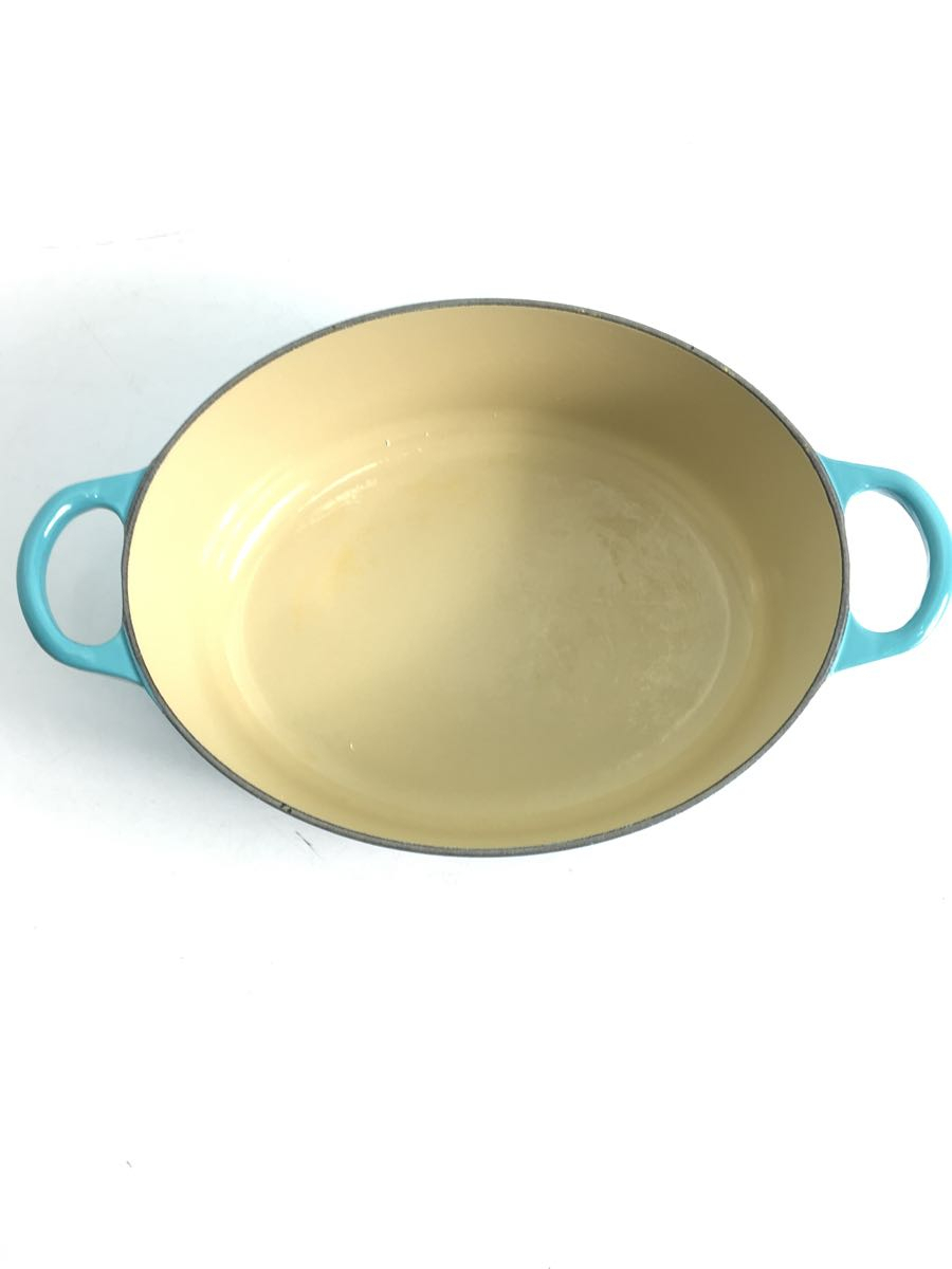 LE CREUSET◇鍋/ブルー/ホーロー鍋/ココット・オーバル 25cm