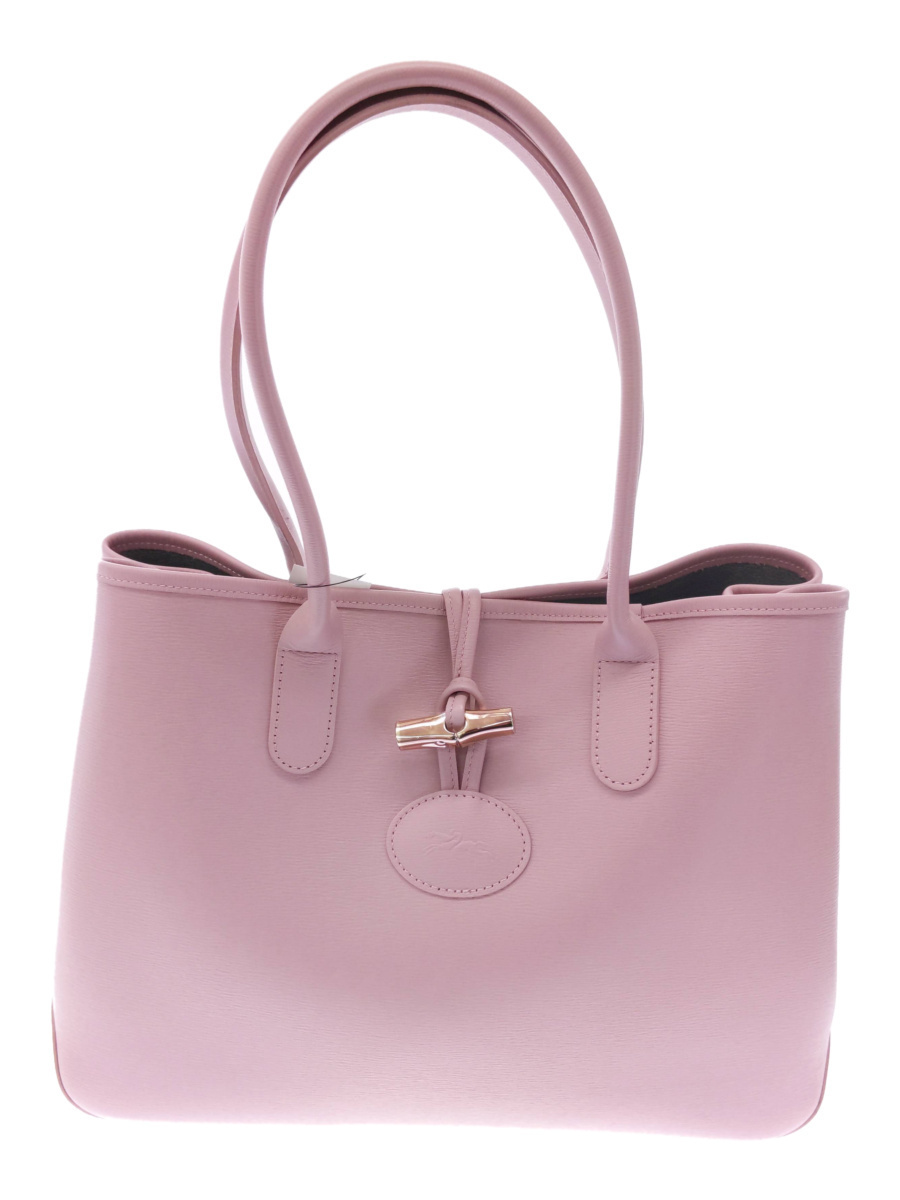 LONGCHAMP◇ロゾ/トートバッグ/レザー/ピンク | bioimune.com.br