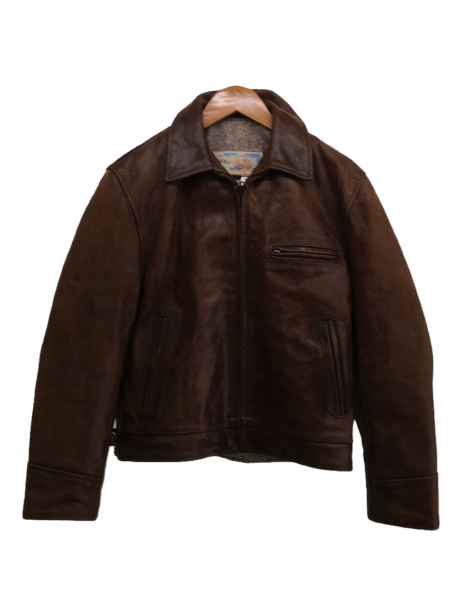 AERO LEATHER◇シングルライダースジャケット/40/馬革/BRW twispwa.com