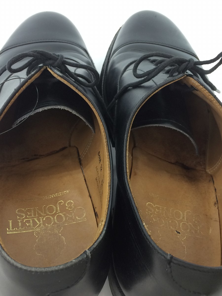 CROCKETTJONES クロケット＆ジョーンズ メンズ KENT ストレートチップ カーフシティーソール ドレスシューズ ビジネス レザー レースアップ 革靴 本革 紳士靴 ブラック KENT(6033) 国内正規品