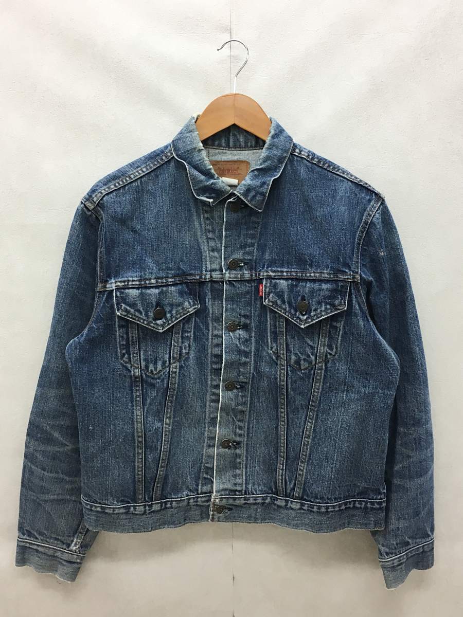 Levi's◇70s/70505/スモールe/ボタン裏522/Gジャン/42/70505-0217/襟両