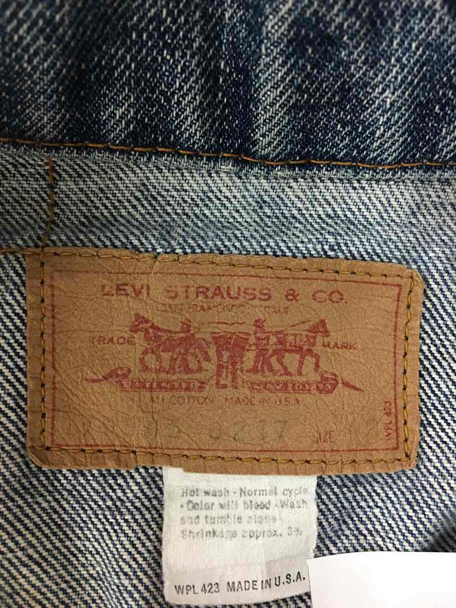 Levi's◇70s/70505/スモールe/ボタン裏522/Gジャン/42/70505-0217/襟両