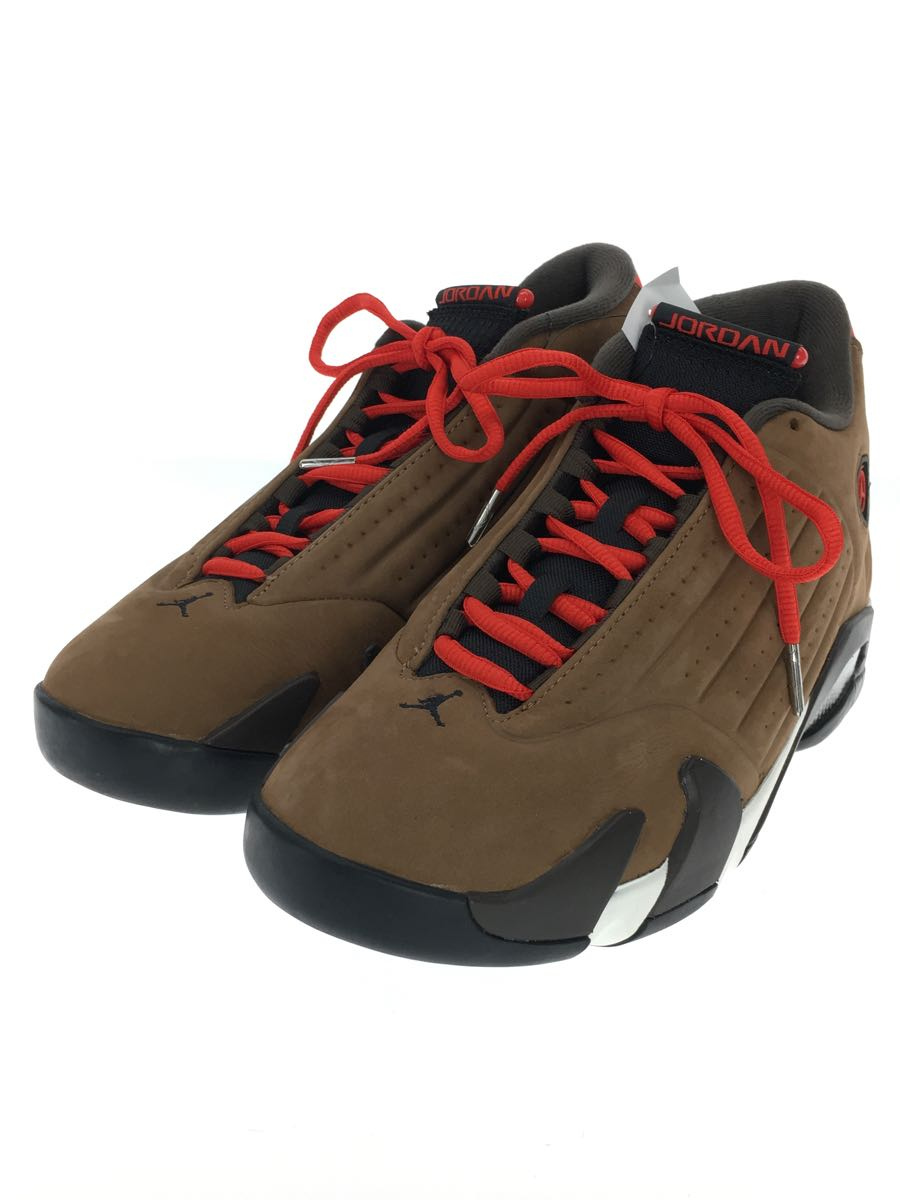NIKE◇AIR JORDAN 14 RETRO SE/ハイカットスニーカー/26cm/BRW