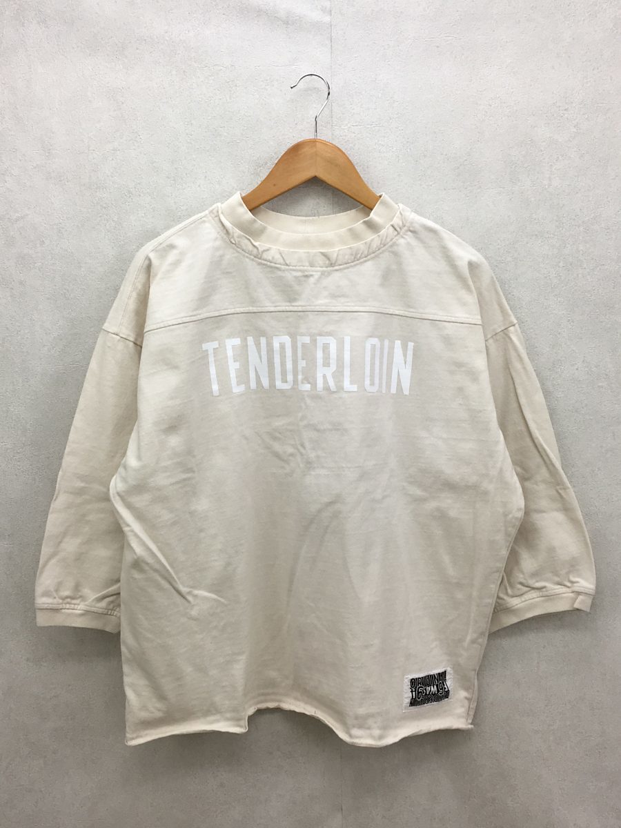 TENDERLOIN◇7分袖カットソー/L/テンダーロイン/フットボールシャツ/七