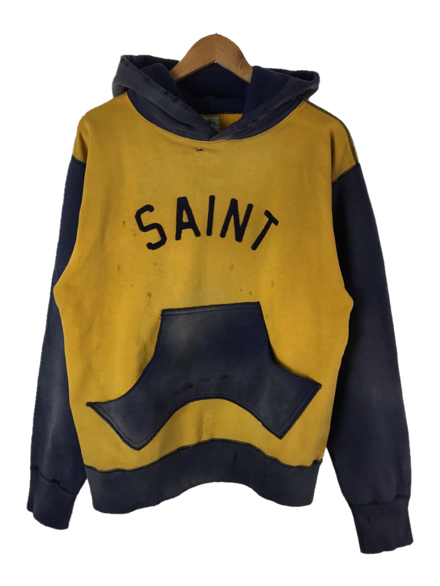 SAINT MICHAEL◇21aw/パーカー/M/コットン/イエロ