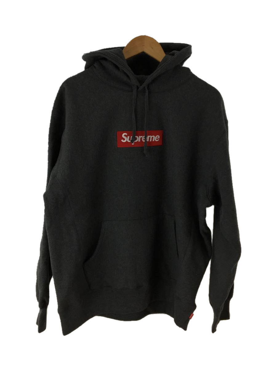 Supreme◆21AW Box Logo Hooded Sweatshirt パーカー/L/コットン/GRY Lサイズ