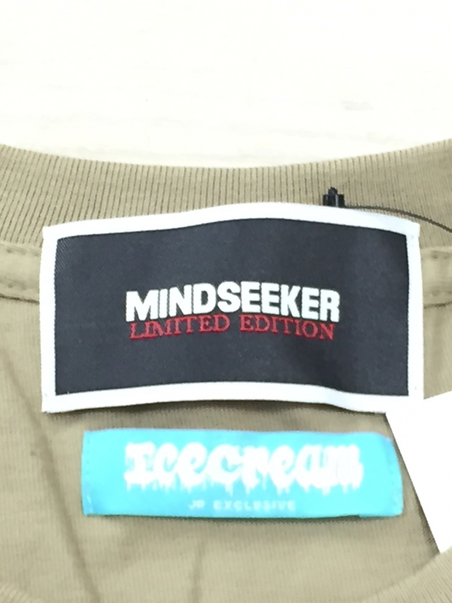 mindseeker◇×ICECREAM/DOG T-SHIRT/Tシャツ/L/コットン/KHK 