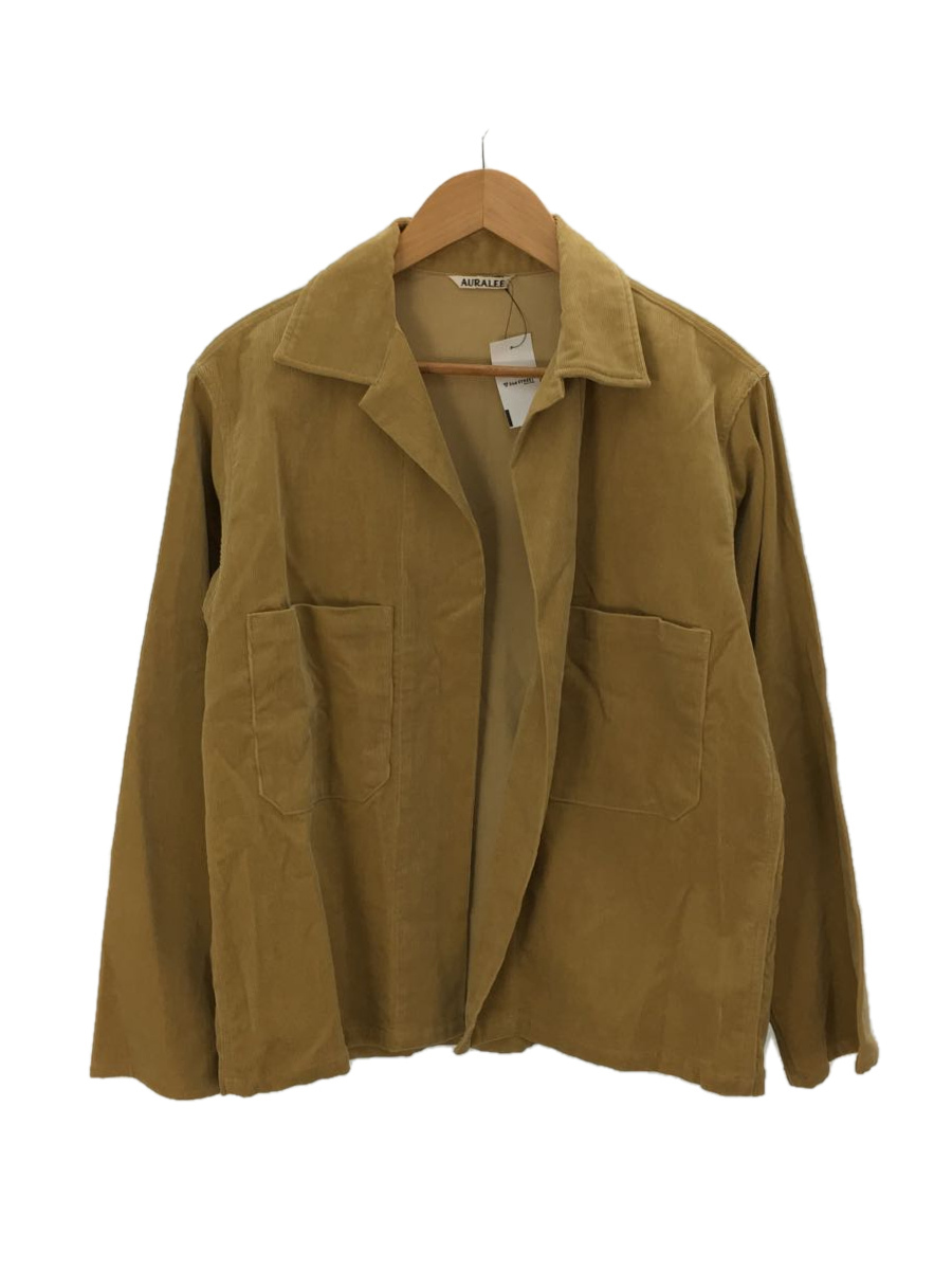 AURALEE Washed corduroy shirt jacket Ｒ