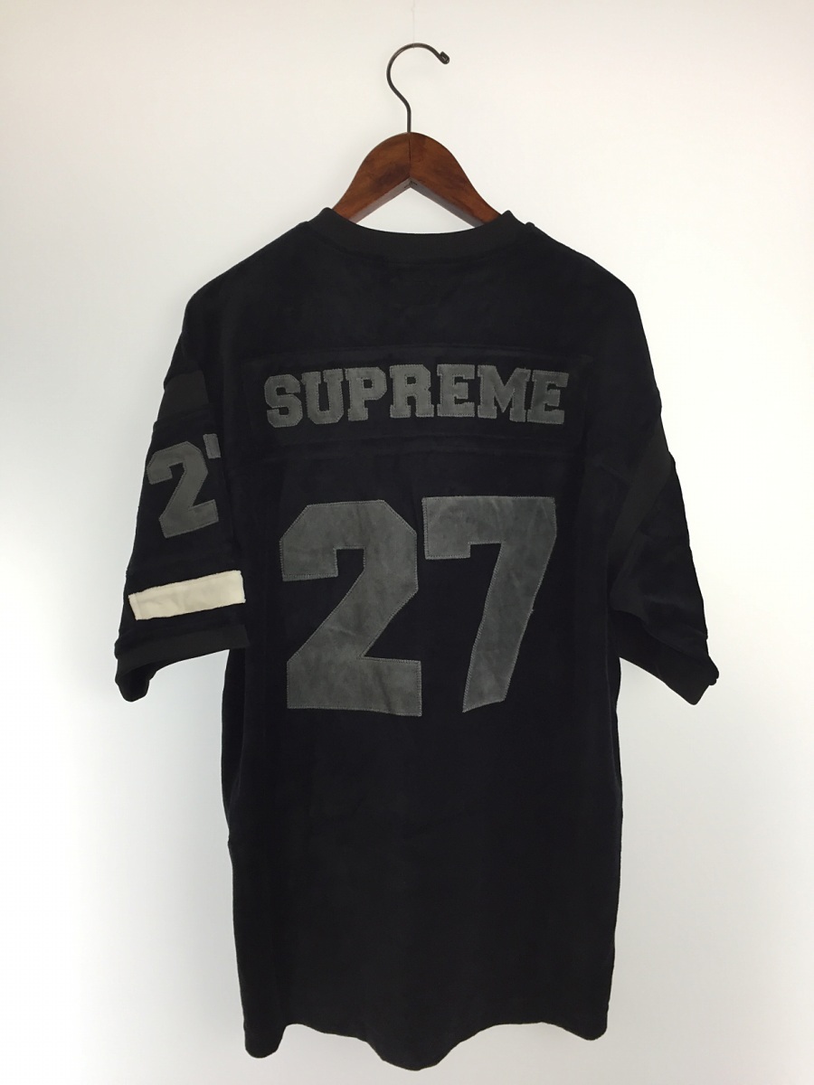 Supreme◇Tシャツ/M/コットン/BLK//フットボールシャツ ナンバリング