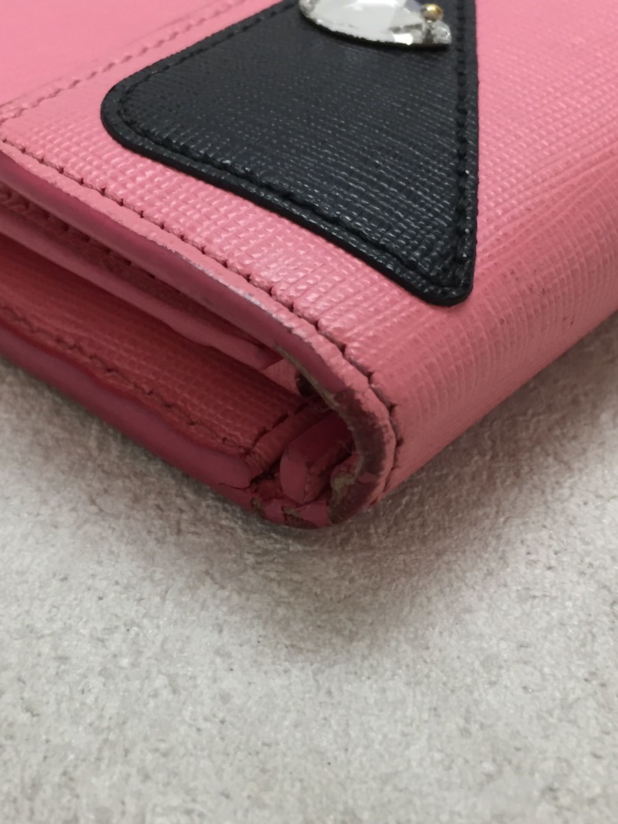 FENDI◇長財布/レザー/PNK/レディース/モンスター | visualloop.com