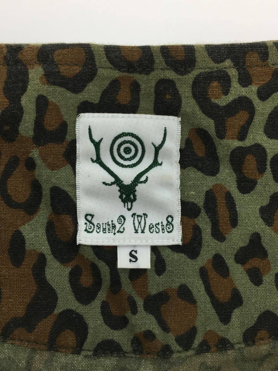 South2 West8(S2W8)◇V Neck Army Shirt Camo/長袖シャツ/S/コットン/グレー/レオパード 
