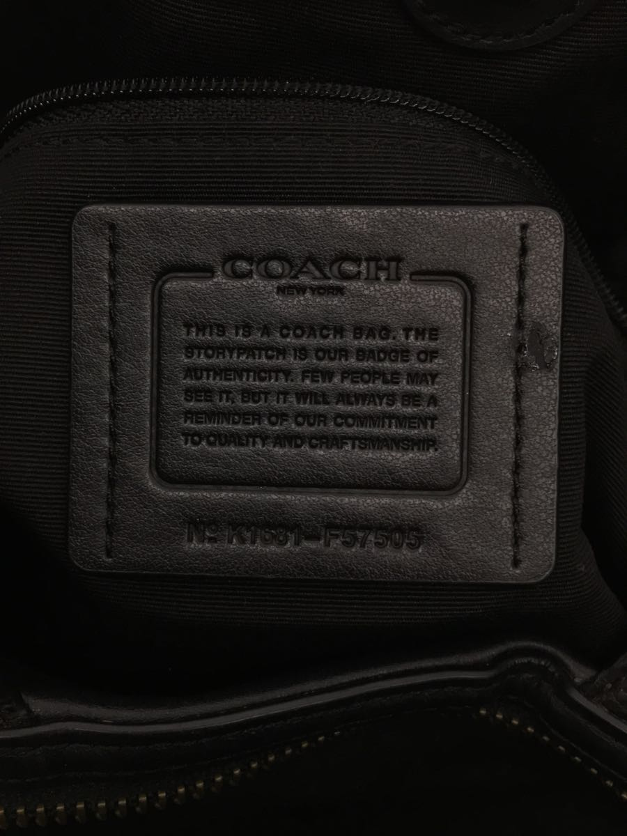 COACH◇レガシーテクスチャード/トートバッグ/レザー/BLK/F57505 | www